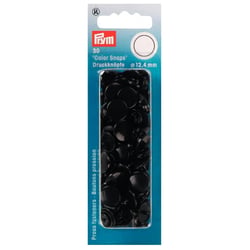 Boutons Pression Color Snaps - Noir - 12.4 mm