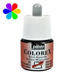 Encre aquarelle Colorex Pébéo - 45 ml - terre de sienne naturelle