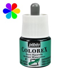 Encre aquarelle Colorex Pébéo - 45 ml - vert luciole