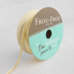 Bobinette Frou-Frou - 10 m x 2 mm - Cordon de satin - Ivoire nacre