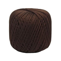 Pelote de fil à crocheter 100% coton - Distrifil - Cablé n°5 - Marron 68