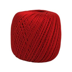 Fil en coton à crocheter rouge 100g - Centrakor