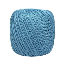 Pelote de fil à crocheter 100% coton - Distrifil - Déco 8 - Bleu ciel