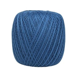 Pelote de fil à crocheter 100% coton - Distrifil - Déco 8 - Bleu jeans