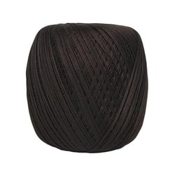 Pelote de fil à crocheter 100% coton - Distrifil - Déco 8 - Marron
