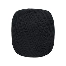Pelote de fil à crocheter 100% coton - Distrifil - Déco 8 - Noir