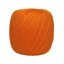 Pelote de fil à crocheter 100% coton - Distrifil - Déco 8 - Orange