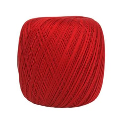Pelote de fil à crocheter 100% coton - Distrifil - Déco 8 - Rouge