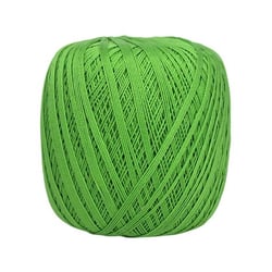 Pelote de fil à crocheter 100% coton - Distrifil - Déco 8 - Vert