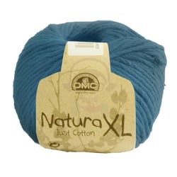 Pelote de fil à crocheter 100% coton - DMC - Coton Natura XL - Bleu canard 71
