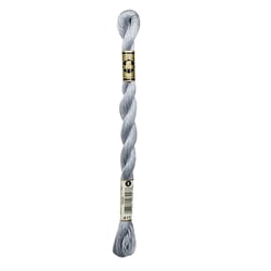 Fil à broder DMC - Coton perlé n°3 - Chrome métallisé 415