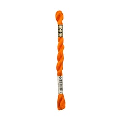 Fil à broder DMC - Coton perlé n°3 - Orange 740