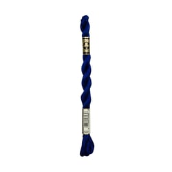 Fil à broder DMC - Coton perlé n°3 - Bleu marine 820