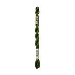 Fil à broder DMC - Coton perlé n°3 - Vert mousse 937