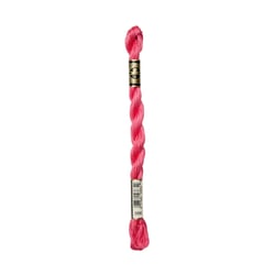 Fil à broder DMC - Coton perlé n°3 - Rose fluo 956
