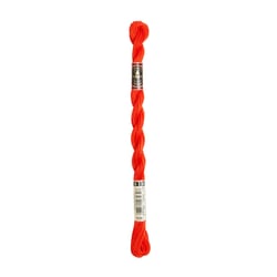 Fil à broder DMC - Coton perlé n°5 - Rouge vif 606