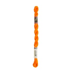 Fil à broder DMC - Coton perlé n°5 - Orange 740