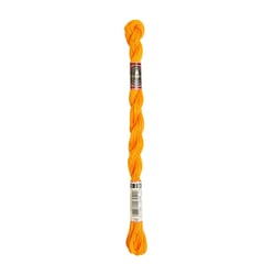 Fil à broder DMC - Coton perlé n°5 - Mandarine 741