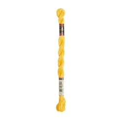 Fil à broder DMC - Coton perlé n°5 - Jaune de Naples 743