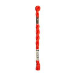 Fil à broder DMC - Coton perlé n°8 - Rouge vif 606