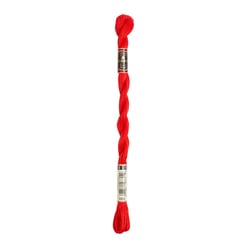 Fil à broder DMC - Coton perlé n°8 - Rouge écarlate 666