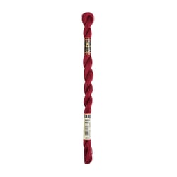 Fil à broder DMC - Coton perlé n°8 - Cerise oire métallisée 815