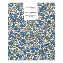 Coupon fleuri - bleu