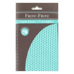 Tissu - 45x55cm - pois lagon clair - 100% coton