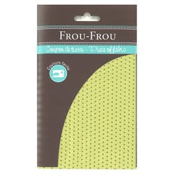 COUPON POIS VERT CLAIR 45X55 COUPON 50X50CM 100% COTON