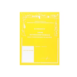 Cours de formation musicale pour l'enseignement du solfege preparatoire 1