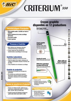Lot de 12 Crayons graphite CRITERIUM B