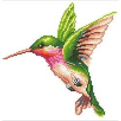 Kit Diamond painting - Diamond Dotz - Le colibri