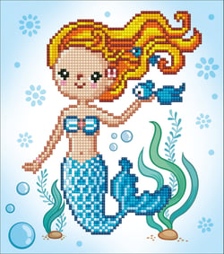 Kit broderie diamant - Diamond Dotz - Diamond Dotz - Petite Sirène