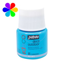 Peinture Pébéo Déco outdoor 45 ml - turquoise