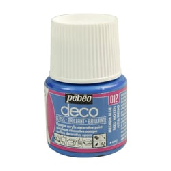 Peinture Déco Pébéo Brillante 45 ml - Bleu Moyen