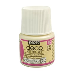 Peinture Pébéo Déco mat 45 ml - crème