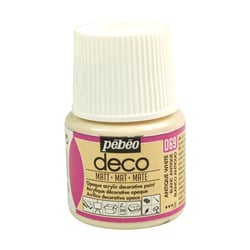 Peinture Pébéo Déco mat 45 ml - blanc antique