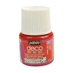 Peinture Pébéo Déco mat 45 ml - cerise