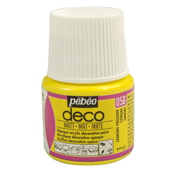 Peinture Pébéo Déco mat 45 ml - citron
