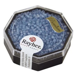 Perles Miyuki Delica 10/0 transparent dépoli Aigue-marine - DMB 625
