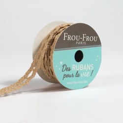 Bobinette Frou-Frou - 4 m x 10 mm - Dentelle - Galet