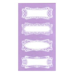 Lot 8 stickers dentelle Graine Créative - Rectangle