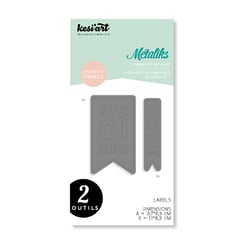 2 formes de découpe Métaliks - Labels