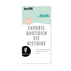 4 formes de découpe Métaliks - Quatuor quotidien