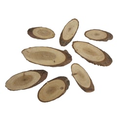Disques de bois ovales - 4-8 cm