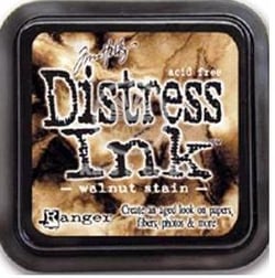 Encre aquarellable Distress ink coussin noix
