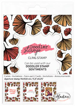 Doodler stamp gingko - bois