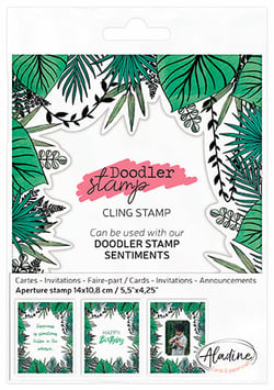 Doodler stamp tropical - bois