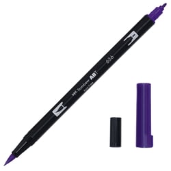 Feutre pinceau ABT à double pointe - Tombow - 636 - violet impérial