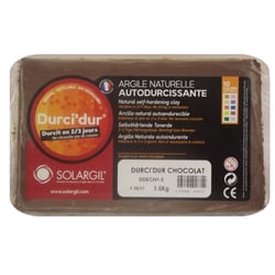 Argile Durci'dur chocolat - 1.5 kg